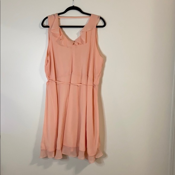 Peach wrap dress - Picture 4 of 6